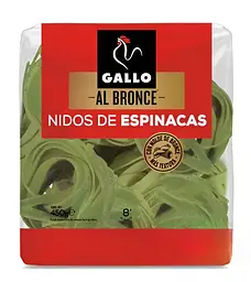 Макаронні вироби Gallo Al Bronce Nidos De Espinacas Гнізда з шпинатом 450г (8410069018045)