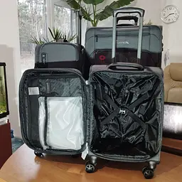 Валіза середня Swissbrand Celtic (M) Polyester Dark Grey (SWB_LSCEL803M) - мініатюра 2