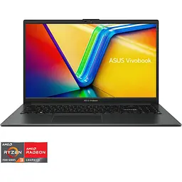 Ноутбук ASUS VivoBook Go 15 E1504FA з процесором AMD Ryzen™ 3 7320U 4.10 GHz, 15.6", Full HD, 8GB, 512GB SSD, AMD Radeon™ графікою, No OS, Mixed чорний