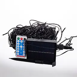Гірлянда Нитка вулична 300 LED 30 м на сонячній батареї чорна, білий GarlandoPro SB300L30MBW - мініатюра 20