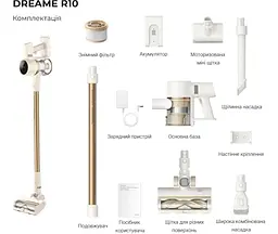 Пилосос бездротовий Dreame Cordless Vacuum Cleaner R10 - мініатюра 8