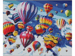 Набір для творчості алмазна картина Повітряні кулі Strateg KB089, 30x40 см