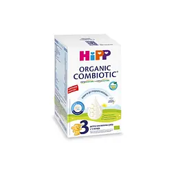 Дитяча суміш HiPP молочна Organic Combiotic 3 з пробіотиками L.fermentum, пребіотиками GOS, Метафоліном для дітей (9062300138785) - мініатюра 3