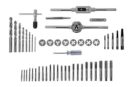 Набір мітчиків та плашок метричних з тримачами Intertool SD-8052 M3 x 4 x 5 x 6 x 7 x 8 x 10 x 12 (у наборі 52од) - мініатюра 8