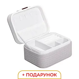 Скринька-органайзер для прикрас 15,5х11,5х8,5 см із екошкіри, сірий Yiwu HP-5-37BE - мініатюра 10