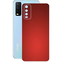 Захисна плівка StatusSKIN для Vivo Y12s Корпус Вініл червона матова