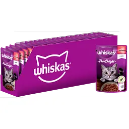 Вологий корм для котів Whiskas AMMP, з яловичиною в желе, 85 г - мініатюра 3