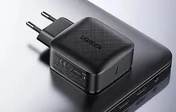Зарядний пристрій Ugreen CD217 65 W Gan адаптер блок (70817) - мініатюра 3