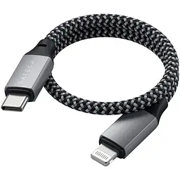 Кабель USB-C to Lightning Satechi Cable Space Gray 0.25 м (ST-TCL10M) - мініатюра 5