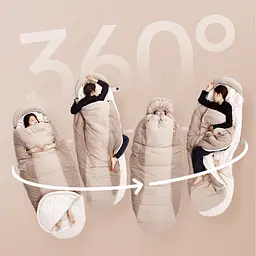 Спальник Naturehike PS200 CNK2350WS026, бежевий - мініатюра 5