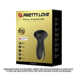 Вакуумний стимулятор клітора з вібрацією Pretty Love Hammer чорний - мініатюра 7