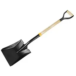 Лопата Tolsen совкова 235х280 мм дерев'яний держак, 102 см руків'я (58002)