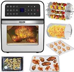 Багатофункціональна піч DMS HF-12S-XXXL із духовкою 1800 Вт системою Air Fryer функція гаряче повітря - мініатюра 4