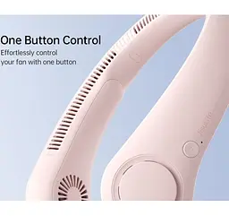 Вентилятор Jisulife Neck Fan Life3 FA14 Pink - мініатюра 7