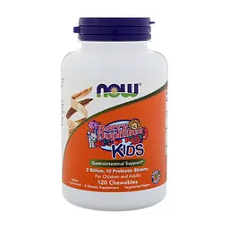 Пробіотики Now Foods Дофілус Пробіотики для Дітей, Berry Dophilus, 120 жувальних (NOW-02949)