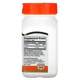Вітамін С 21st Century Chewable Vitamin C апельсин 500 мг 110 таблеток - мініатюра 2