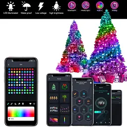 Гірлянда вуличні вогні 3M Smart Bluetooth App Control світлодіодна LED - мініатюра 2