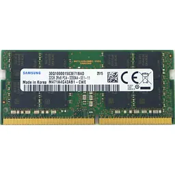 Модуль пам'яті Samsung DDR4 32Gb 3200MHz Sodimm (M471A4G43AB1-CWE) Б/в