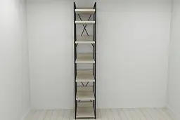 Шафа Гардероб Уні секція 4 серії Конект Ferrum-decor 220x40x50см Чорний метал ДСП Дуб Сонома 32 мм (FRD-104549) - мініатюра 7