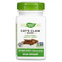 Кора котячого кігтя Nature's Way Cat's Claw Bark, 100 вегакапсул для підтримки імунної системи
