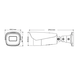 IP-відеокамера 2Mp TVT TD-9423A3BH-A-LR (D/AZ/PE/AR5) f=2.8-12mm з розпізнаванням номерів (77-00499) - мініатюра 2