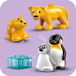 Конструктор LEGO DUPLO Сімейства диких тварин: Пінгвіни та Леви, 10 деталей (10442) - мініатюра 7