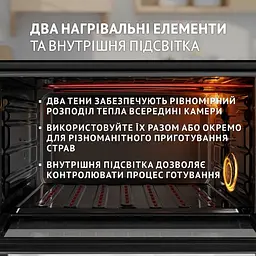 Електрична піч Perfelli Laggio 48 Black Retro - мініатюра 4