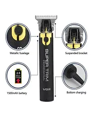Професійна бездротова машинка для стрижки волосся VGR V-082 тример для волосся бороди - мініатюра 5