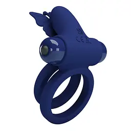 Віброкільце Pretty Love Passionate Ring синій - мініатюра 3