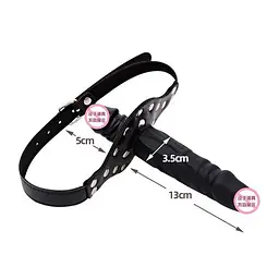 Страпон для обличчя для інтимного задоволення 13 см Чорний K000336 - мініатюра 10