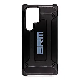 Чехол для Samsung Galaxy S24 Ultra 5G (SM-S928), Panzer, черный, противоударный, бронированный, милитари, панель-накладка, защита всего корпуса, защита дисплея и камеры, термополиуретан (TPU) + поликарбонат (PC), ArmorStandart (ARM75616)