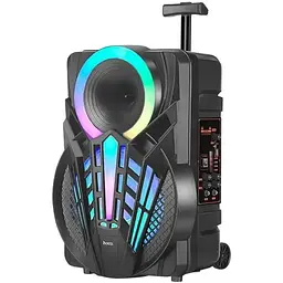 Колонка портативна — караоке система Hoco DS40 8-inches BT speaker with trolley з ручкою на колесах