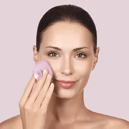 Щітка для обличчя GESKE Facial Brush 4 в 1 з тримачем рожева - мініатюра 5