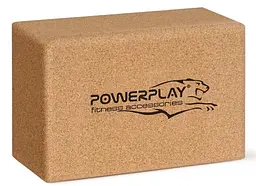 Блоки для йоги PowerPlay PP_4006 з пробкового дерева 2 шт Cork Yoga Block + гумка 7.5 кг (PP_4006_Cork_2in) - мініатюра 3