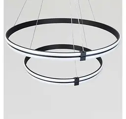 Чорна двоярусна LED люстра MD78099/80+60BK Artlight 184 Вт - мініатюра 6