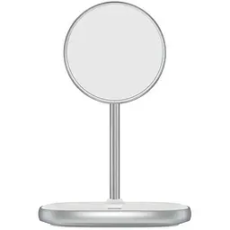 Зарядний пристрій Qi Baseus Swan Magnetic Desktop Bracket Wireless Charger (WXSW-02) білий