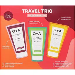 Подарунковий набір Q+A Travel Trio: гель для тіла 50 мл + скраб для тіла 50 мл + лосьйон для тіла 50 мл - мініатюра 3
