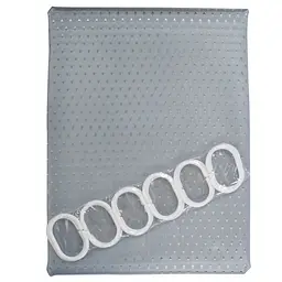 Шторка для ванної кімнати Eco Fabric Піка 180*180 см темно-сірий (EF-1801-DG) - мініатюра 2