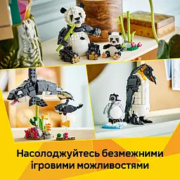 Конструктор LEGO Creator Дикі тварини сімейство панд 626 деталей (31165) - мініатюра 11