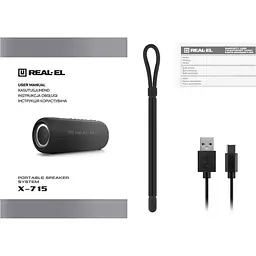 Портативна акустика REAL-EL X-715 Black (EL121600027) [134897] - мініатюра 12