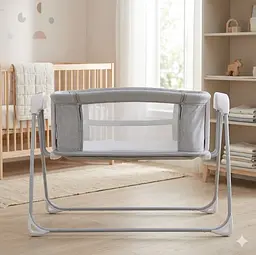 Багатофункціональна люлька Mastela Deluxe 4 в 1 / Комфортне безпечне дитяче ліжечко / Лыжко для малюка із функцією гойдання - мініатюра 4