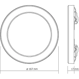Світильник LED Videx круглий DL6R 12W 3000K-4000K-6500K White (VL-DL6R-12CW) - мініатюра 5