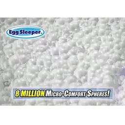 Анатомічна подушка для сну 50х30х12 см. Egg Sleeper білий - мініатюра 8