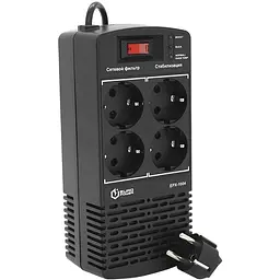 Стабілізатор напруги релейний Europower EPX-1004 1000VA 500W input 184 ~ 276V output 220V ± 10% 4 SHUKO Q
