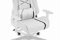 Комп’ютерне крісло Hell’s HC-2001 White-Black екошкіра - мініатюра 4