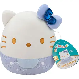 М'яка іграшка Squishmallows Hello Kitty Хеллоу Кітті у  синьому 20 см (SQSN00500) - мініатюра 7