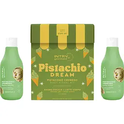 Набір INTRA Creamy pistachio Кремова фісташка: гель-крем для душу та ванни 250 мл + лосьйон для тіла 250 мл