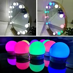 Підсвічування для дзеркала XO NO378 RGB з регулюванням яскравості 10 ламп пульт для зміни кольорів - мініатюра 3