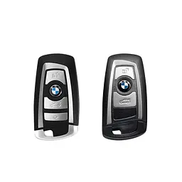 Чохол ключа BMW чорний карбон із брелоком (округла форма) - мініатюра 2