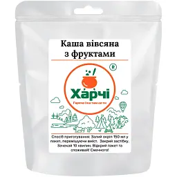Сушена їжа Харчі каша вівсяна з фруктами